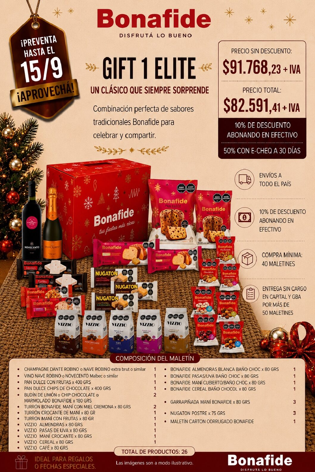 CAJA NAVIDEÑA BONAFIDE - GIFT 1 ELITE