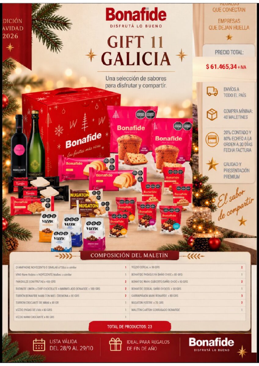 CAJA NAVIDEÑA BONAFIDE - GIFT 11 GALICIA