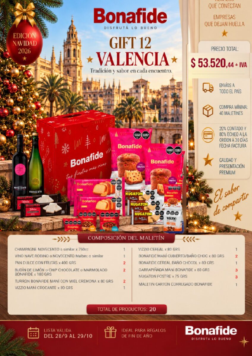 CAJA NAVIDEÑA BONAFIDE - GIFT 12 VALENCIA