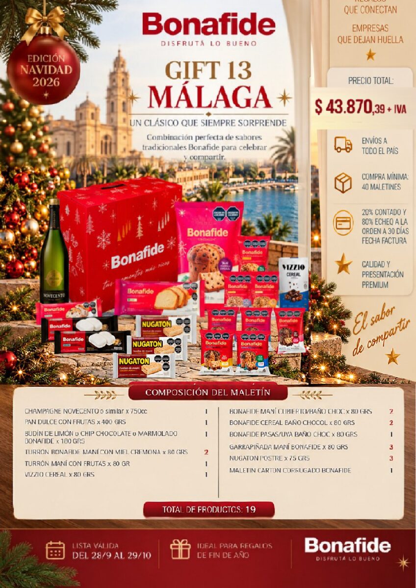 CAJA NAVIDEÑA BONAFIDE - GIFT 13 MÁLAGA